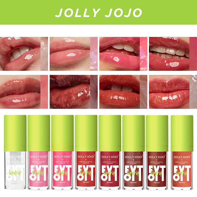 Cross-border JOLLY JOJO transparent lip gloss lip lip oil lip oil lip moisturizing mirror lip glaze lip gloss wholesale