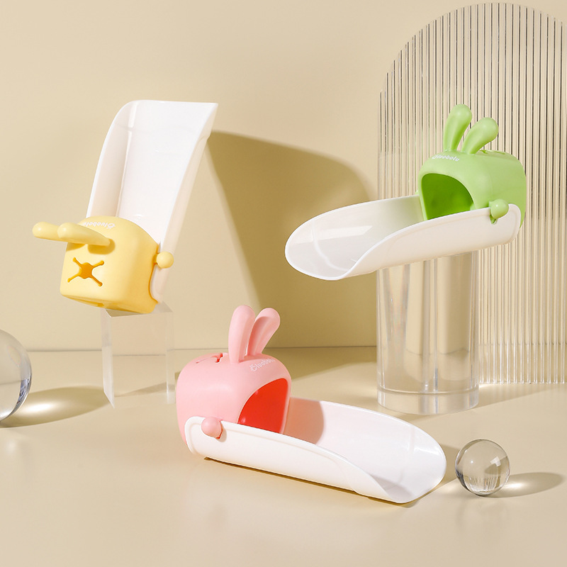 Household children's cartoon faucet extender splash-proof water bathroom kitchen faucet cute rabbit