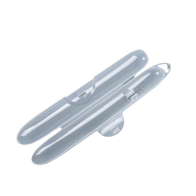 pp plastic box flip toothbrush box dustproof portable toothbrush plastic box hook pp box transparent storage toothbrush box