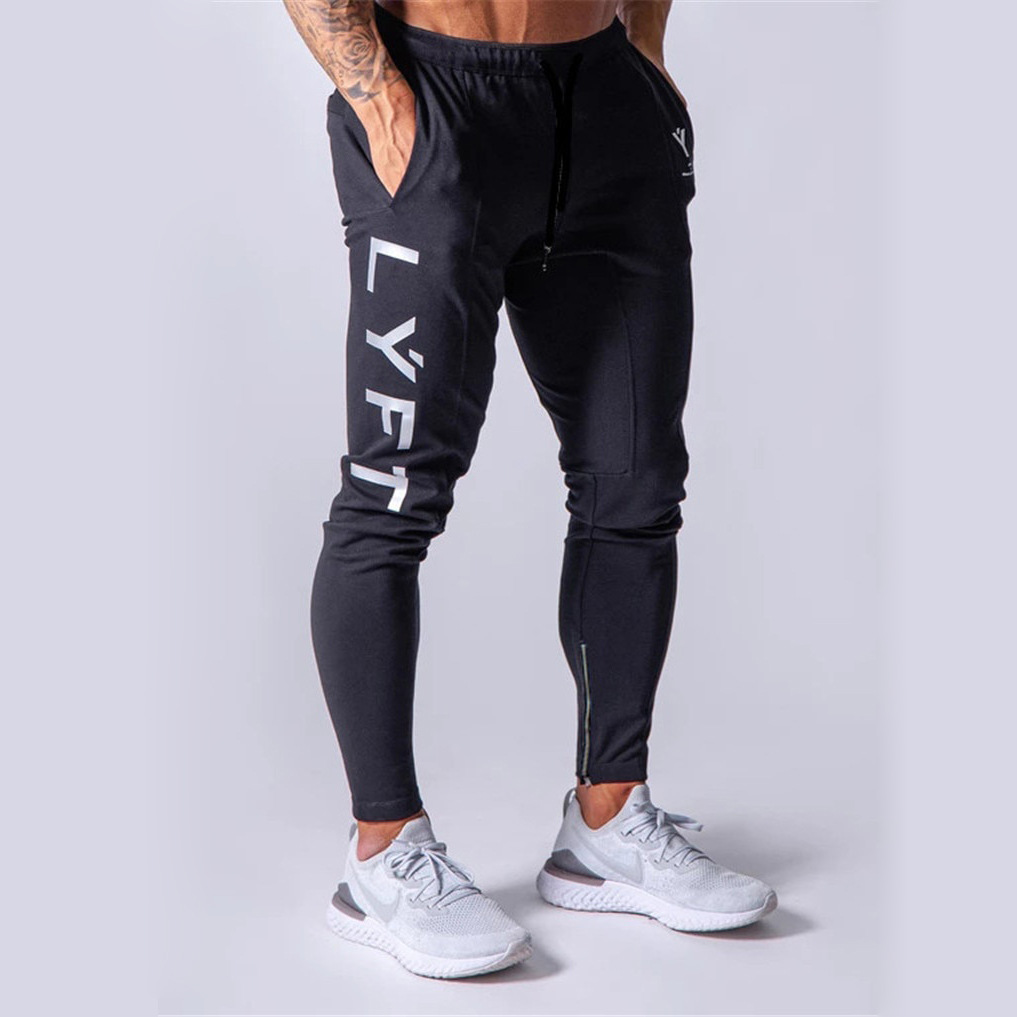 European code cross-border autumn and winter spring men's small feet slow running sports pants casual pants fitness foreign trade a generation of hair