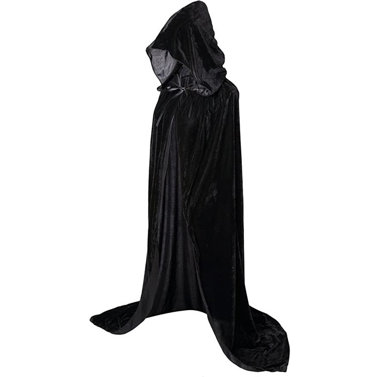 Cross-border Ghost Festival Velvet Cloak Table Flannel Cloak Halloween Stage Makeup Costume