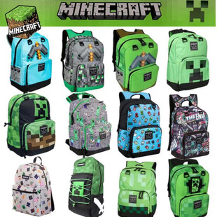 Minecraft my world schoolbag Primary School junior high school backpack hard work afraid of Dragon Man Cartoon Cartoon Cartoon backpack