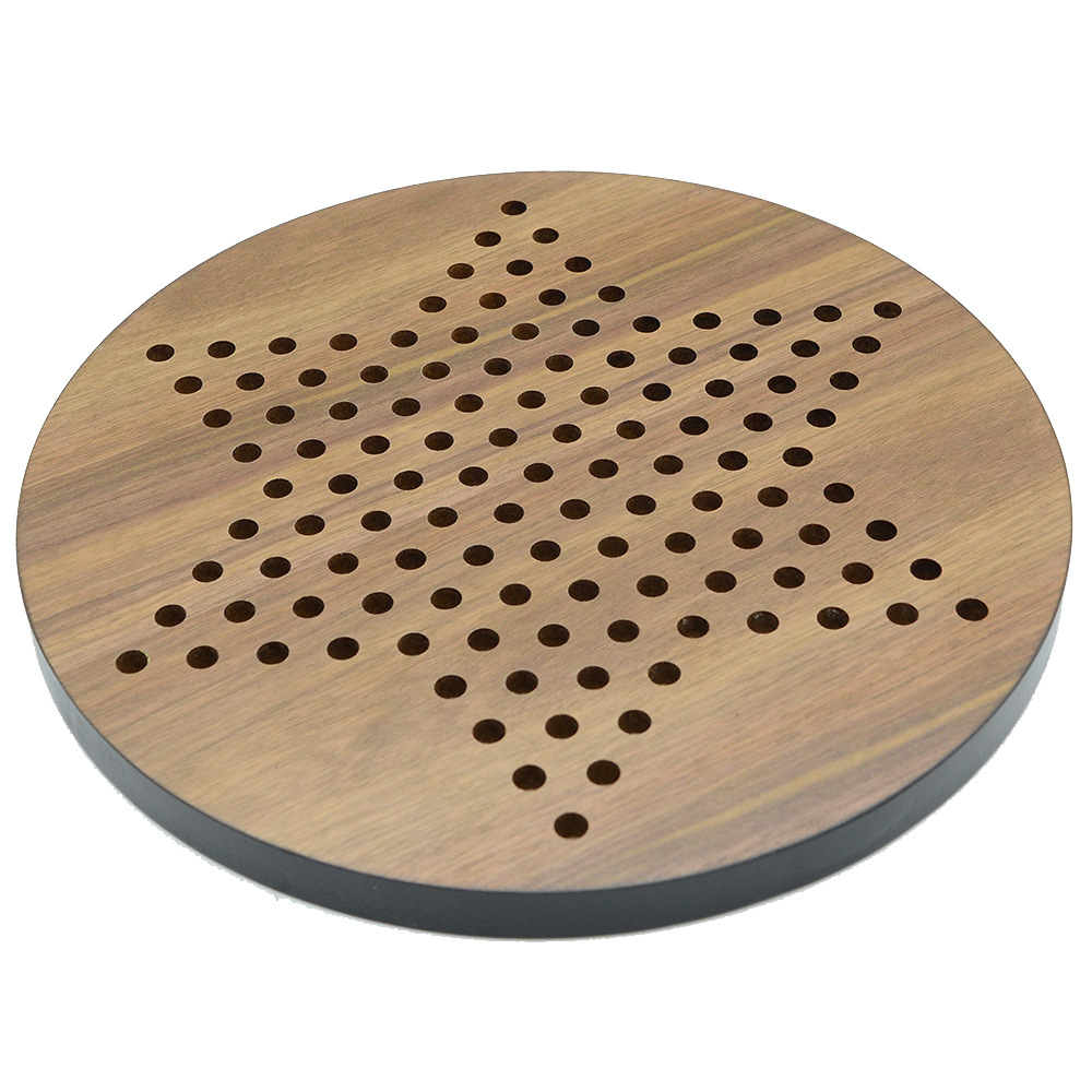 Qi Xiong wooden checkers children's double puzzle table game round board factory direct cross-border exclusive