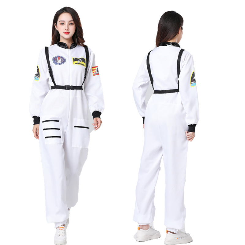 Halloween Astronaut Space Suit Pilot CoS Character Aviator Costume Astronaut Costume Stage Costume Play Dress