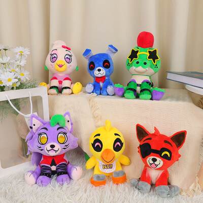 Cross-border Doll Cute Star Crocodile Doll Game Peripheral Trend Sitting Little Wolf Plush Toy