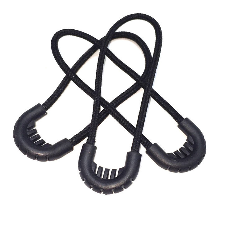 Factory Hot Sale Outdoor Bag Zipper Accessories U-shaped Head Zipper Head PU Rope Head Injection Head