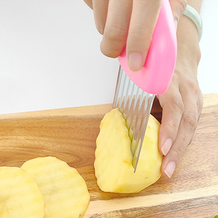 工場卸売りステンレスマッシュポテト切りジャガイモ波刀キッチンガジェット波刀|undefined
