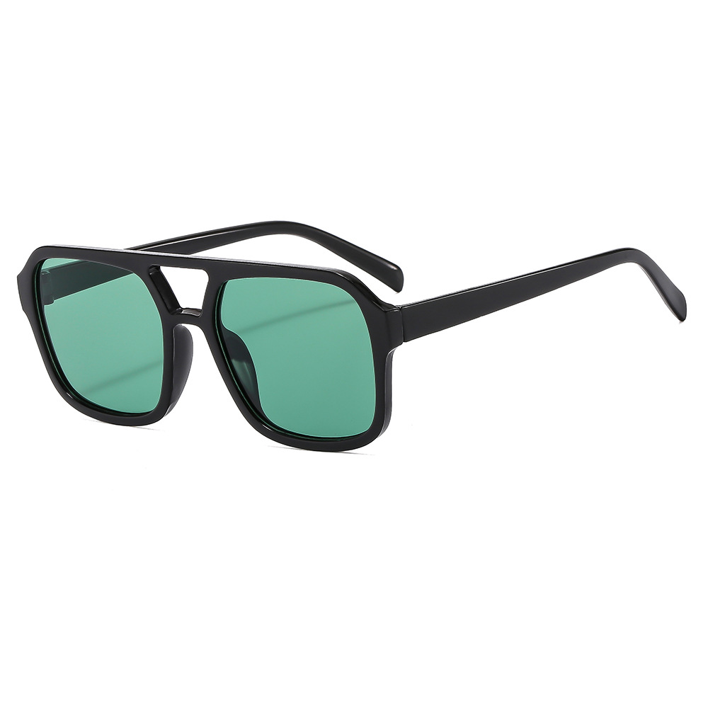 2023 New Style Sunglasses Square Distinctive Korean Style Trendy Sunglasses Retro High-end Anti-UV Ins Didi