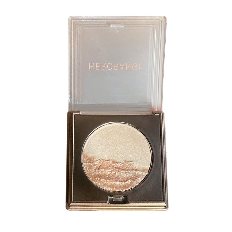 HERORANGE high-gloss cosmetic powder pearly three-dimensional lasting brightening cosmetic Cowherd two-color high disc