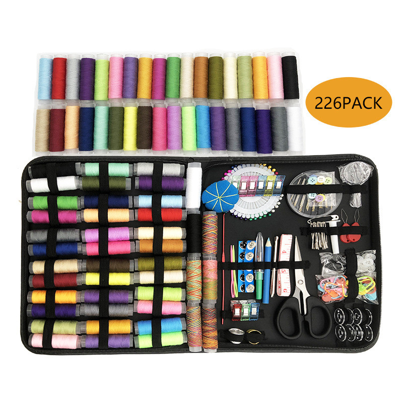 Source Factory Portable Sewing Box 183 Pieces 200 Pieces 226 Pieces Set Household Sewing Tools Sewing Kit suit