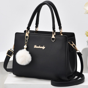Popular women's bag 2024 Summer new fashion middle-aged shoulder messenger bag elegant mother bag all-match handbag