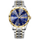 Between gold-blue face-gold ring shell