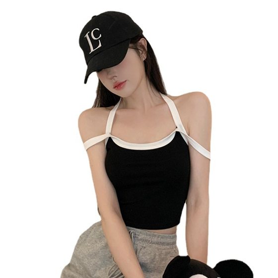 622# Spring and Summer New Sling Beautiful Back Wrapping Chest with Chest Pad Anti-light Spice Girls Sports Yoga Vest Underwear Women