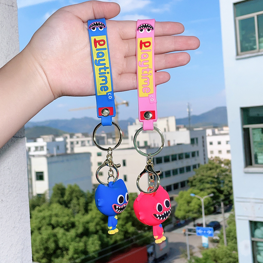 Cross-border sausage strange doll Bobby game time cartoon personality cute couple keychain bag pendant wholesale
