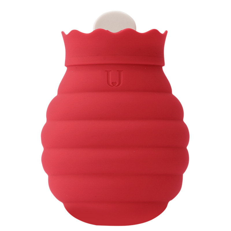Silicone Hot Water Bag Water Filling Warm Water Bag Belly Warm Feet Bed Warm Baby Hand Warmer Cute Microwave Heating