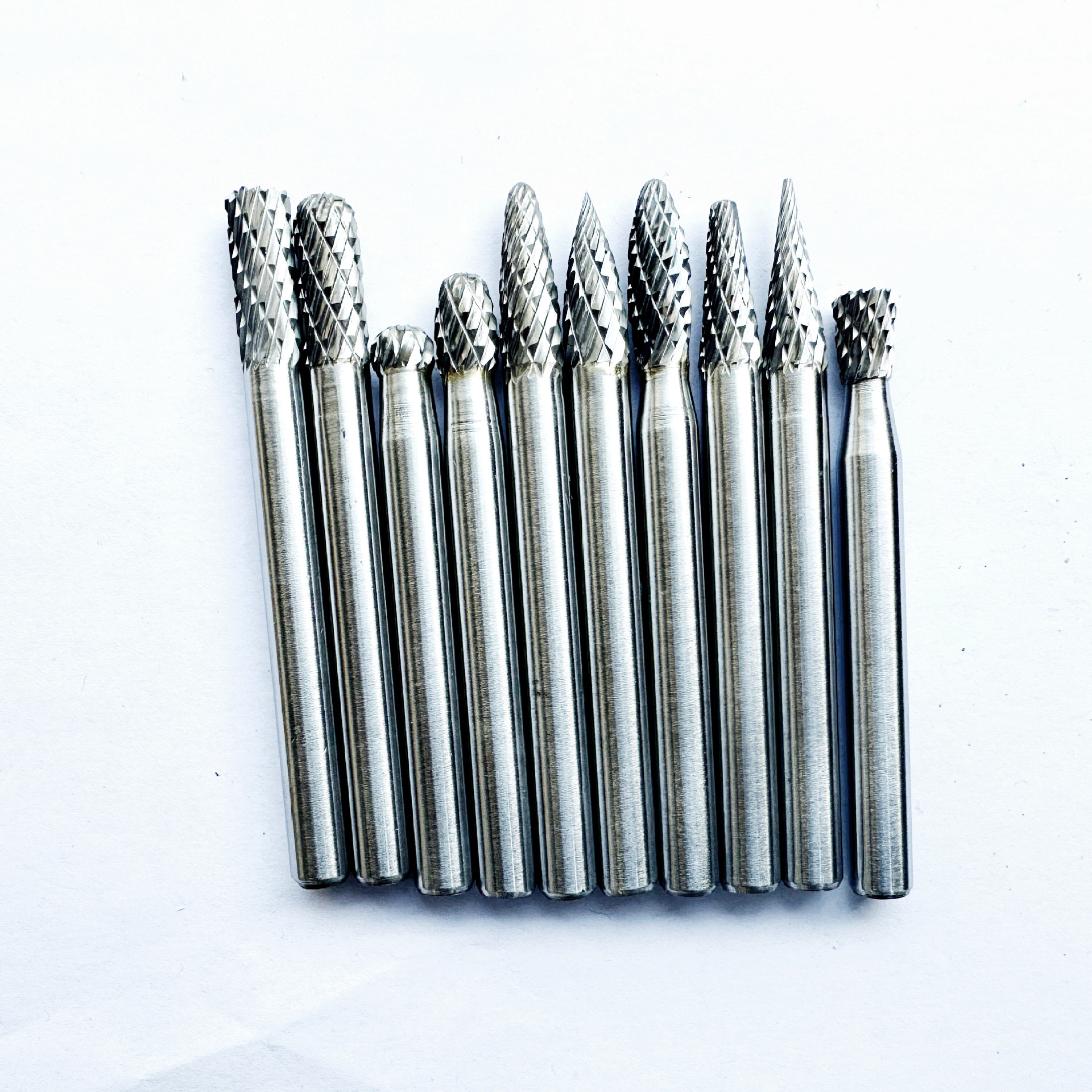 Tungsten steel carbide rotary file 6mm 10 full set of single and double-edged tungsten steel grinding head metal grinding manufacturers