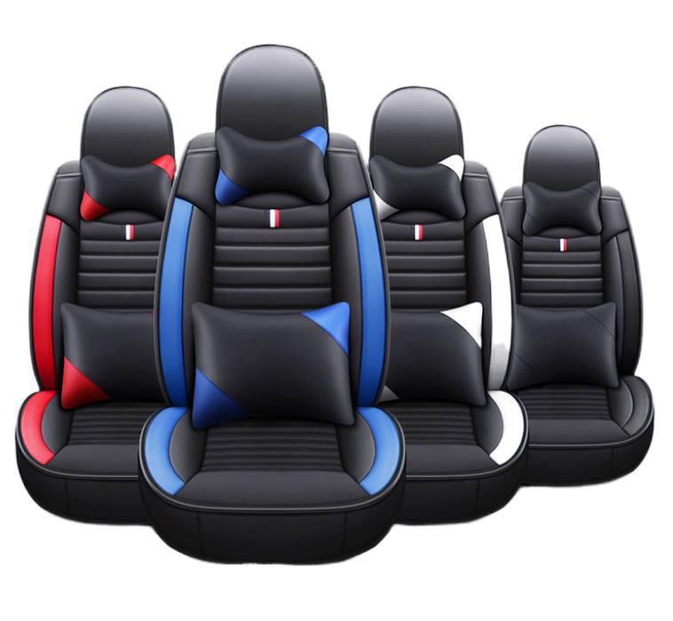 All-car five-seat four-season GM seat cushion fully enclosed cushion cover leather seat cover wear-resistant and durable non-detachable seat