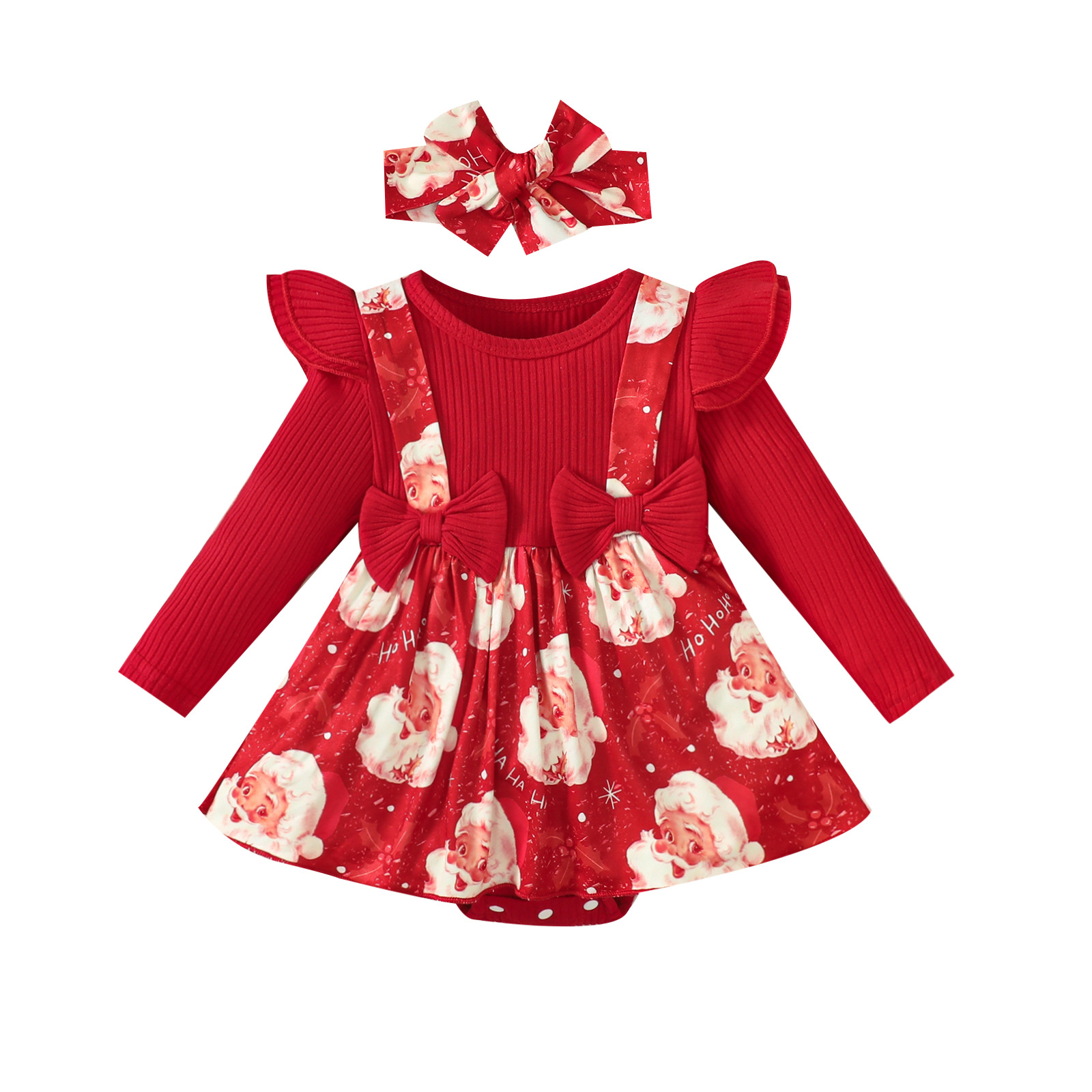 Christmas pit romper skirt