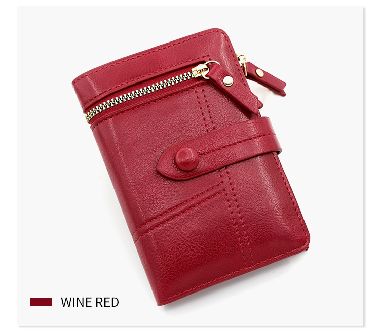 Portefeuille court pour femme de style japonais, petit portefeuille parfumé en cuir PU, porte-monnaie à fermeture éclair, 20 % de réduction sur le prix de gros_voghion.com