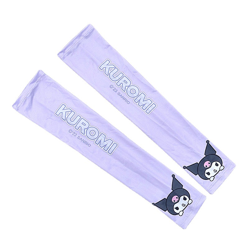 Summer sun protection Ice Silk oversleeve for female students Cute Korean style breathable arm protection ice sleeve outdoor cycling UV protection oversleeve