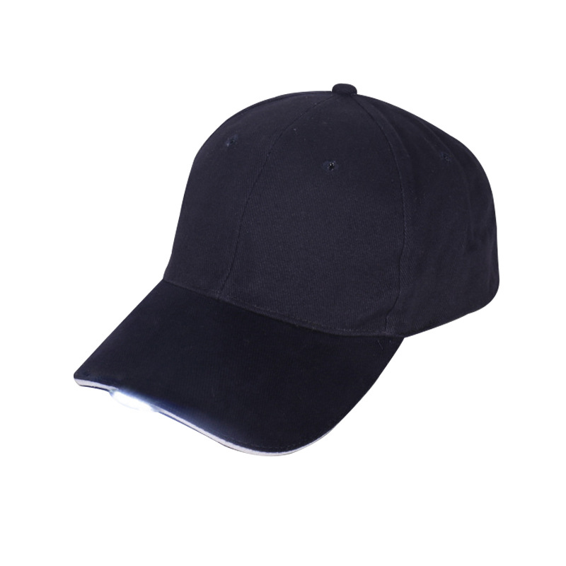 Led Light Glow New Year Hat Outdoor Mountaineering Summer Fishing Cap Lighting Duck Tongue Sports Baseball Cap Wholesale