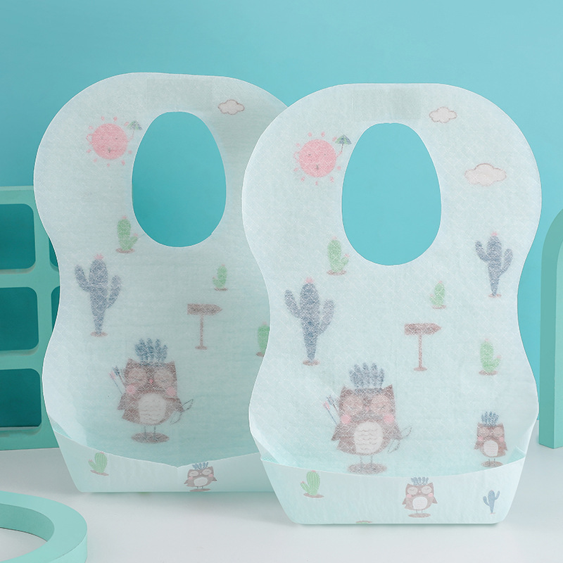Cross-border English neutral Disposable bib baby bib thickened waterproof baby children's saliva towel spot wholesale