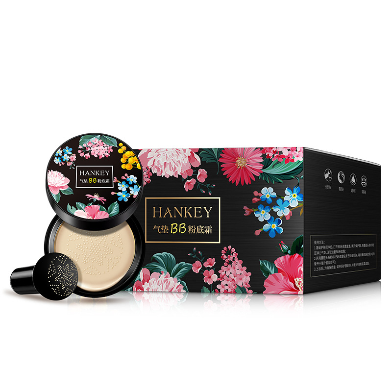 Han Ji Mushroom Head Air Cushion BB Cream Foundation Liquid Lightweight Dress Naked Makeup Concealer Cosmetics