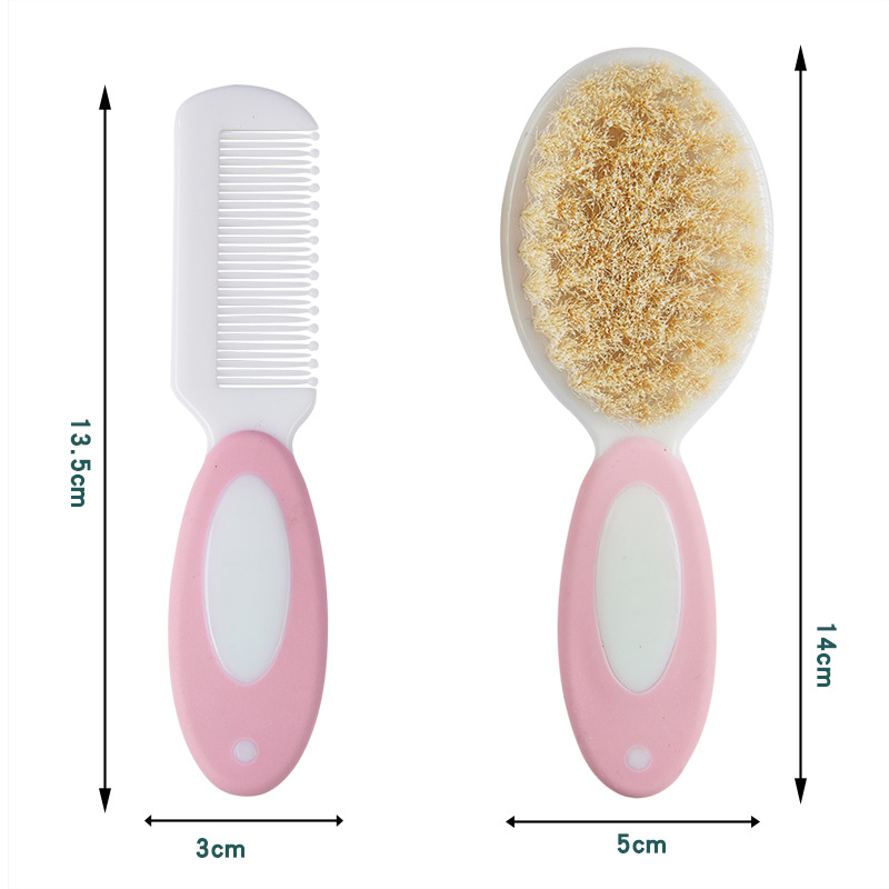 Children's Comb Wool Comb Baby Comb Children's Grooming Bath Brush Set Children's Safety Comb Massage Comb
