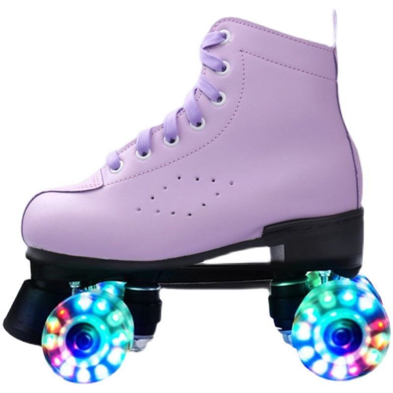 Cross-border exclusive for adults double-row skates children's four-wheel skates adult men's and women's roller skates flash skates
