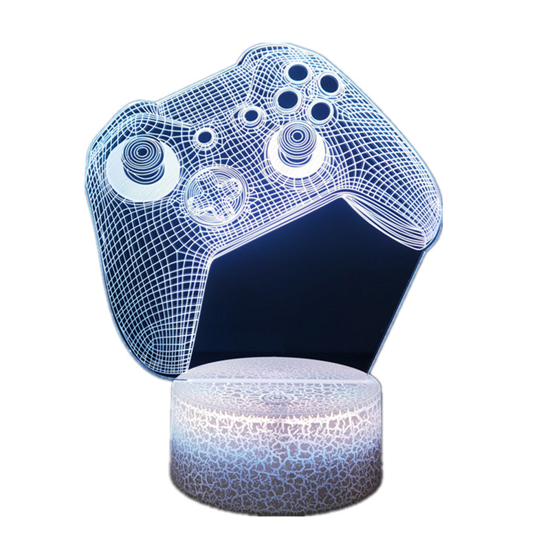 Cross-border 3D night light game handle Headset Series creative atmosphere USB table lamp gift lamp gift XBOX