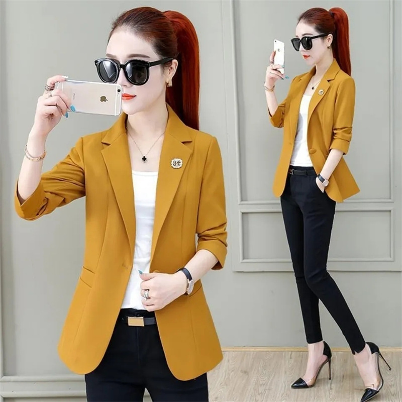 Short blazer women's spring wear  new thin style fashionable high-end suit formal top trend