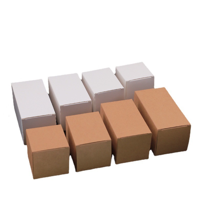 Universal white cardboard box wholesale custom small box logo printing bronzing color box special carton small batch custom