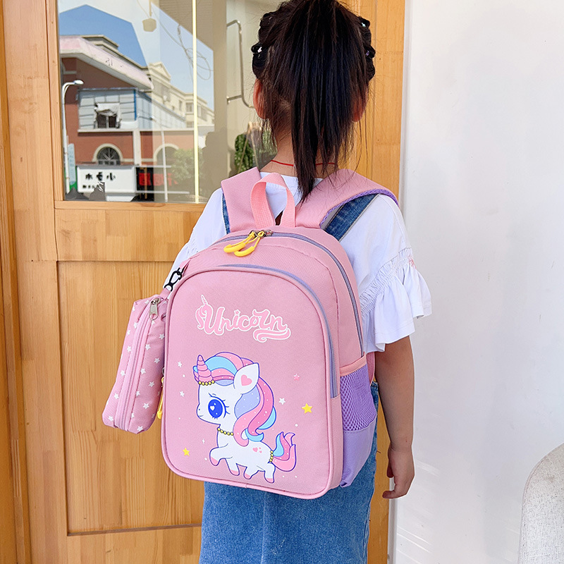 Children's Schoolbag Kindergarten Large Medium Small Backpack Baby Backpack Boys and Girls Cartoon Cute New Backpack Wholesale