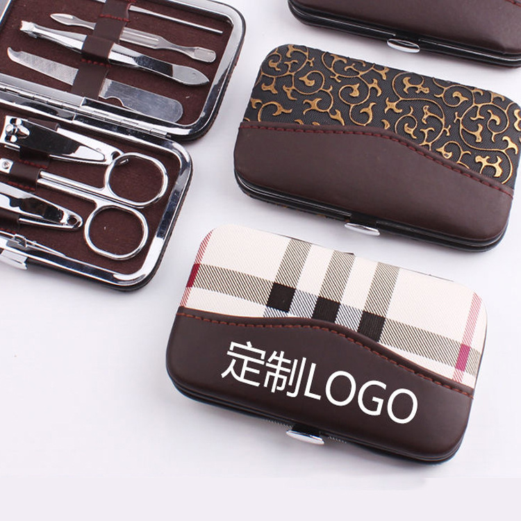 in stock nail clippers 7 piece set custom nail clippers suit gift printing logo manicure nail tools nail clippers