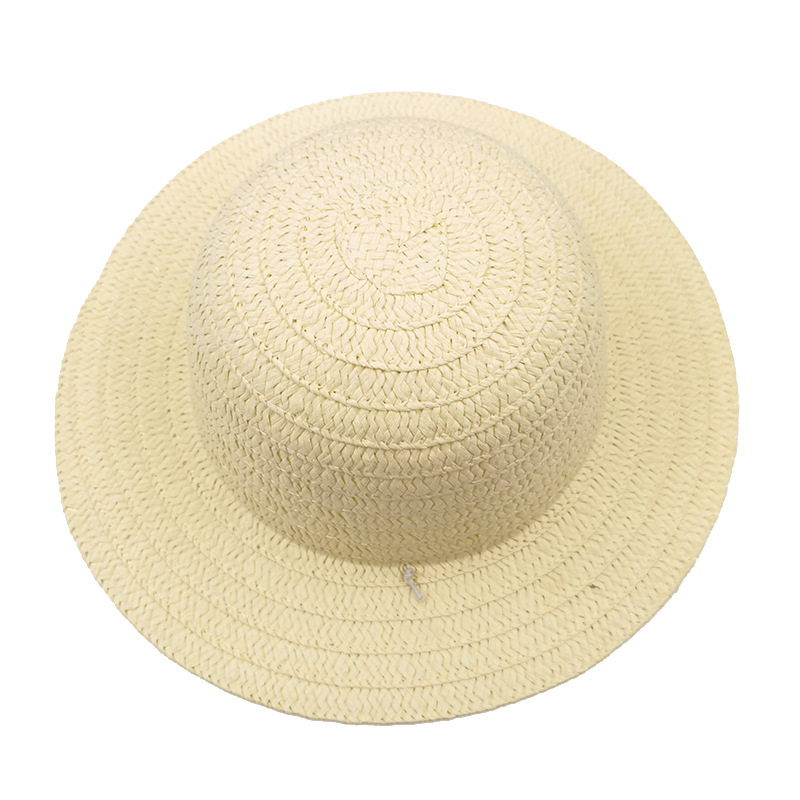 Children's painted graffiti hand-painted straw hat diy painting coloring hat night market stall painting stall toys wholesale
