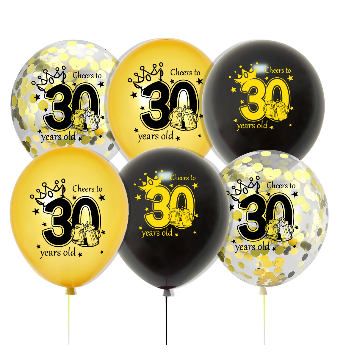 One-year-old party 18 30 40 50 60th birthday balloon anniversary party decoration Amazon