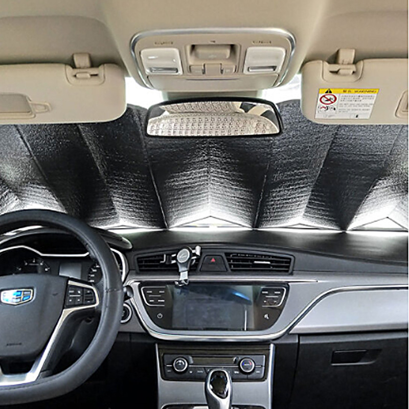 Car sun visor thickened laser car seasonal sun protection and heat insulation sun visor car SUV front gear