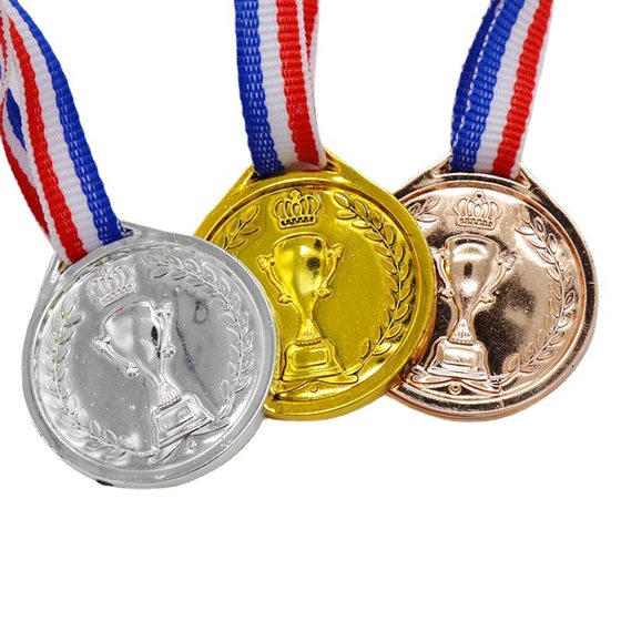 Children's Plastic Medal Tag Toys Honor Gold Games Medal Toys Party Clothing Accessories Small Gifts