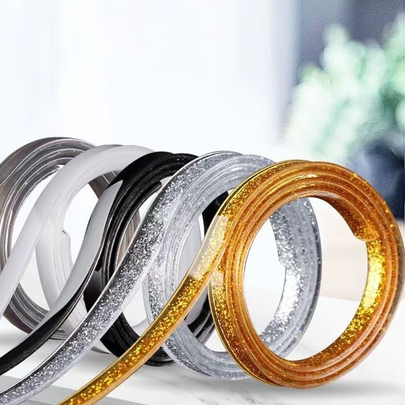 Factory Direct self-adhesive flat beautiful edge line beautiful seam adhesive strip multi-color self-adhesive beautiful edge line plaster line