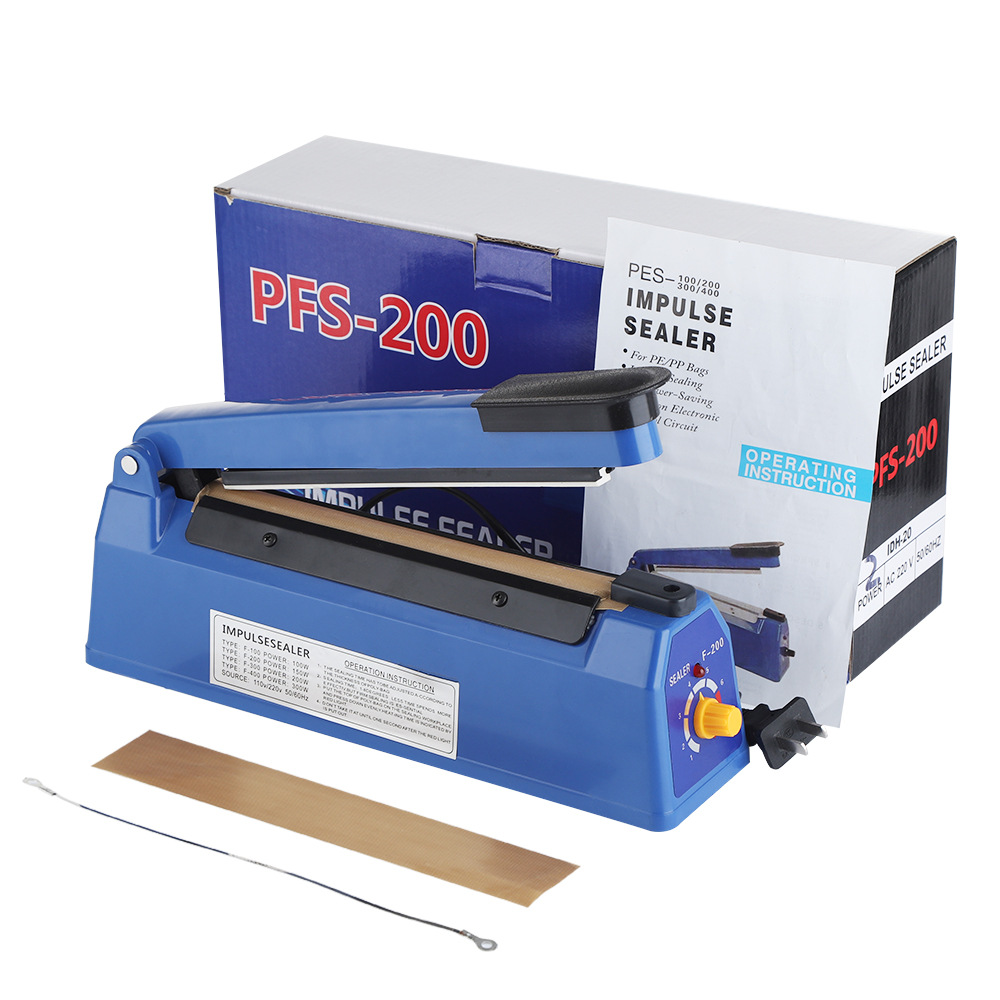 Cross-border 200 type manual commercial sealing machine hand pressure plastic film plastic sealing machine household portable heat sealing machine