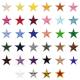 Computer Embroidered Zhang Zi Small Five-pointed Star Patch Clothing Accessories Shoes and Hats Luggage Accessories Embroidered Cloth Patch