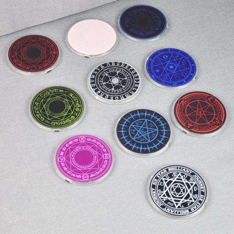 Cross-Border special for magic array 15W wireless charger intelligent fast charging luminous plastic multi-array diagram circular wireless charging