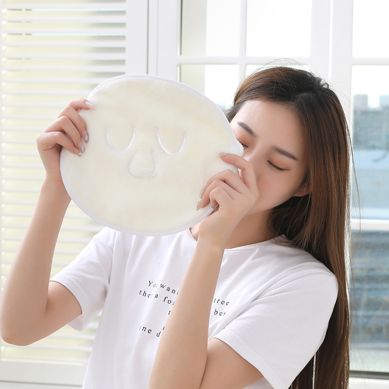 Hot compress towel beauty salon mask towel double thick face towel moisturizing mask cover a generation of hair