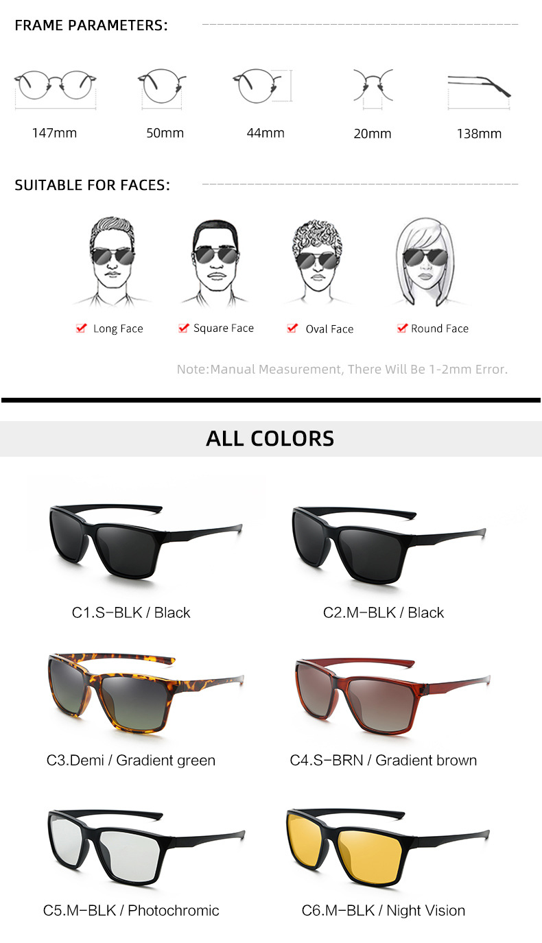 2024 Nei polariséiert Männer Sonnebrëller Europäesch an Amerikanesch grenziwwerschreidend Sonnebrëller Sport Vëlosbrëller TR90 Faarfännerend Brëller Grousshandel_voghion.com