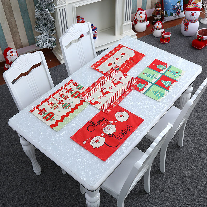 New Christmas family home decoration supplies restaurant hotel table mat tablecloth elderly Party party decoration