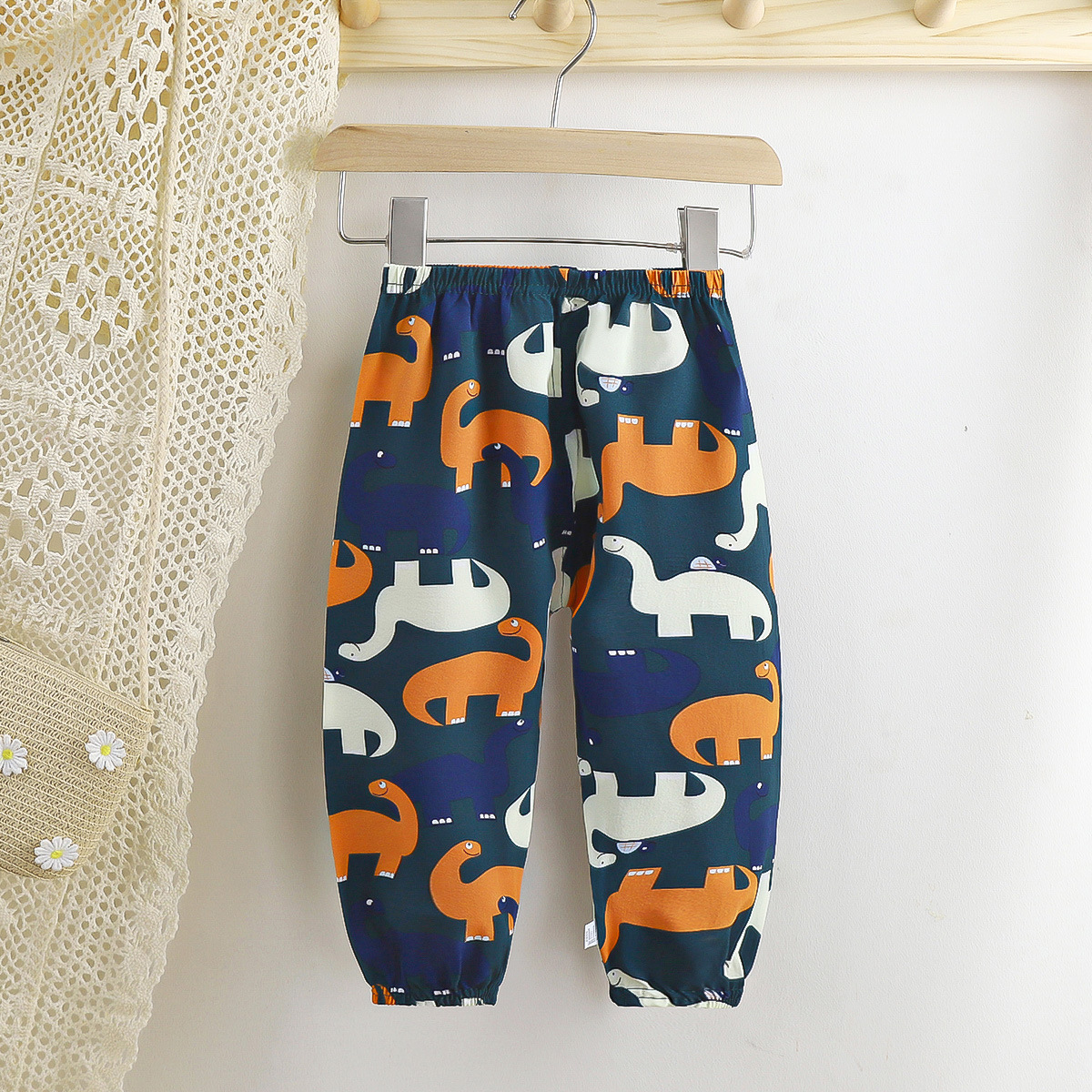 2024 New Summer Children's Anti-mosquito Pants Breathable Cropped Bloomers Thin Boys' Korean Style Pants Girls' Baby