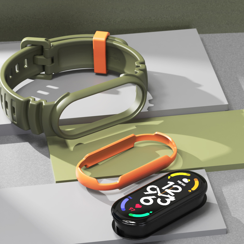 Mibbs for Mi Band 7 Strap 6 5 NFC Universal Wristband Double Color Sports GS Wind Original New Product