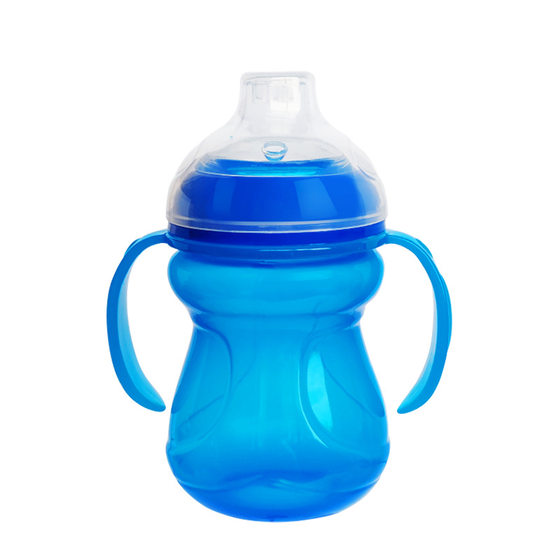 Super wide mouth PP baby duckbill Cup leak-proof and choking-proof children's direct drinking learning Cup with handle training ll cup kettle
