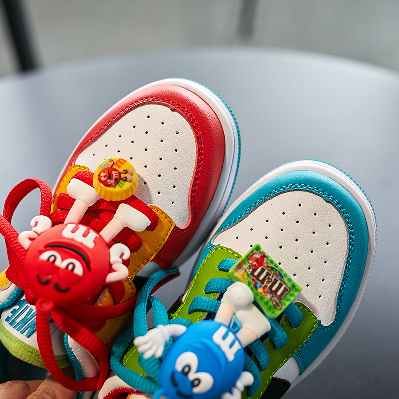 Children's board shoes 2023 spring new fashion brand M Bean breathable low-cut mandarin duck sneakers girls casual net shoes