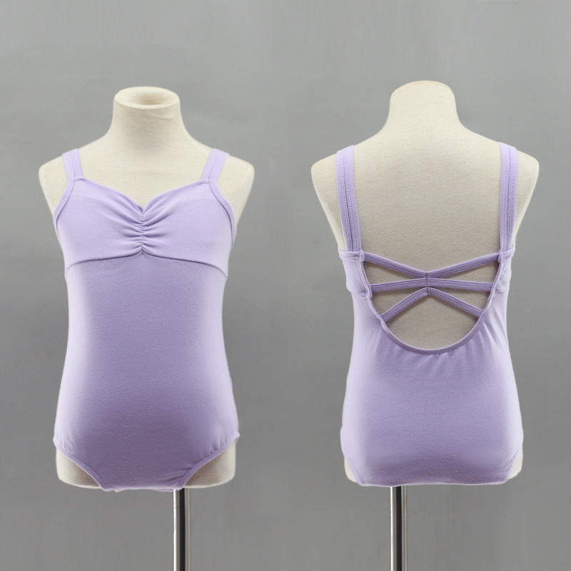 Children's Dance Clothing Girls' Practice Clothing Sling Ballet Body Clothing Dancing Test Grade One-piece Suit Summer Adult